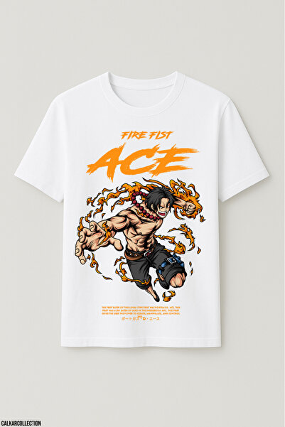 CALKARCOLLECTION تيشيرت فاير فيست إيس كبير الحجم للجنسين