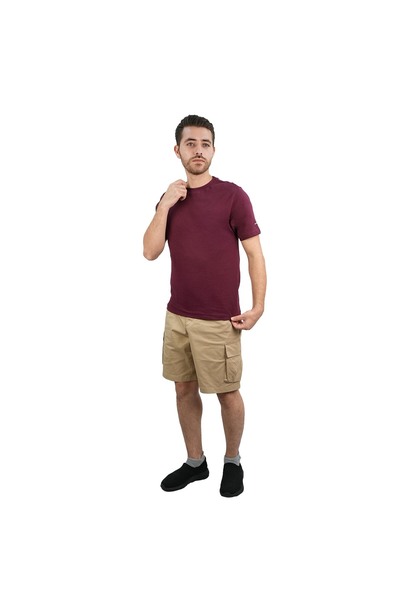 Giordano Men's Cotton Crewneck Slim Fit Tee - Short Sleeve