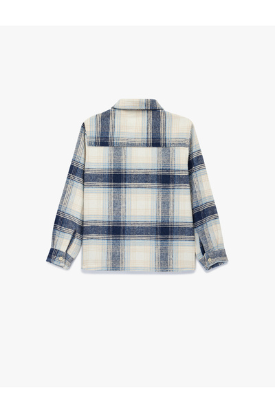 Koton Cămașă în carouri pentru pădurar cu mâneci lungi și detaliu de buzunar