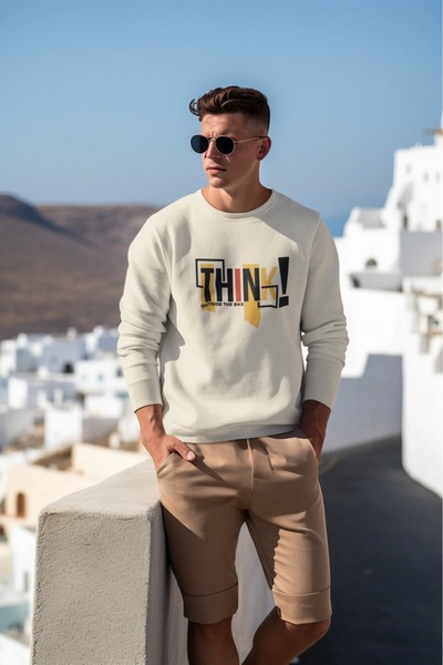 ArtYus SARITHINK cu imprimeu guler rotund piese Swea tricou