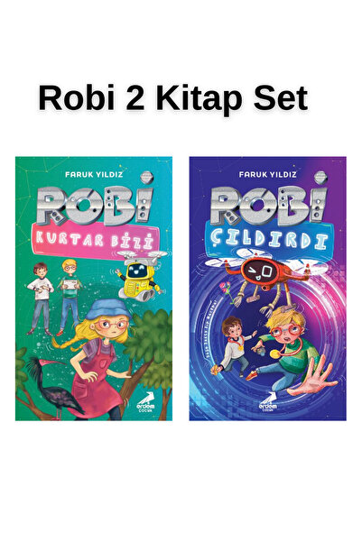 Erdem Çocuk Robi 2 Kitap Set (Robi Kurtar Bizi - Robi Çıldırdı)