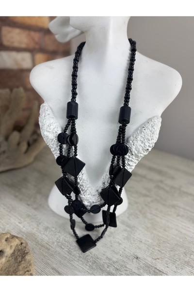 SEDEF TAKI ahşap doğal el yapımı kolye