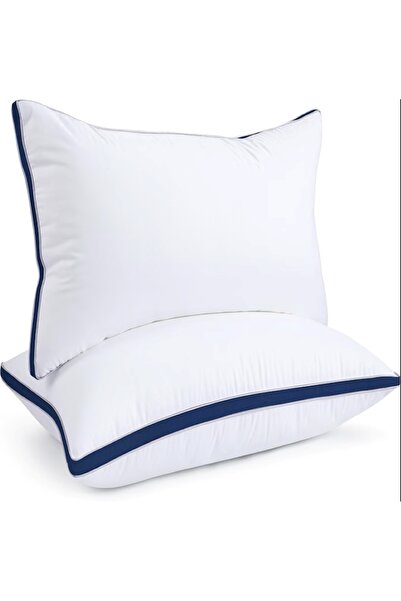 EMATTEIRO Set 2 Perne Hipoalergenice Lavabile 50x70 cm, Umplute cu Puf Siliconizat 600Gr, Moale și Confortabil