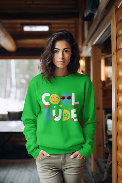 ArtYus Φούτερ DÜDE με τύπωμα με λαιμόκοψη ποδηλασίας