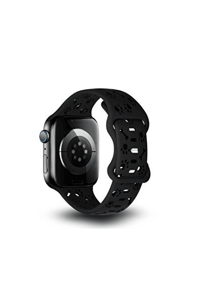 Alstrap Apple Watch 11-10 46mm 9 8 7 45mm Se 6 5 4 44mm Ultra 49mm Compatible Paw & Bone Patterned Silicone Band