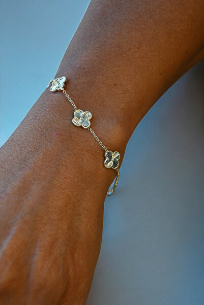 sellycodesign سوار كلوفر البسيط