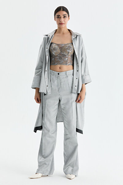 Genel Markalar Işıltılı Tül Topcrop