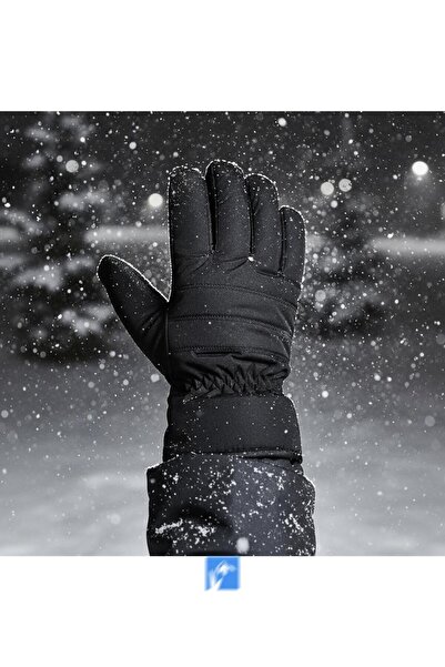 PIECE SIGNATURE Men's Inflatable Parachute Fabric Gloves with Fur Inside
