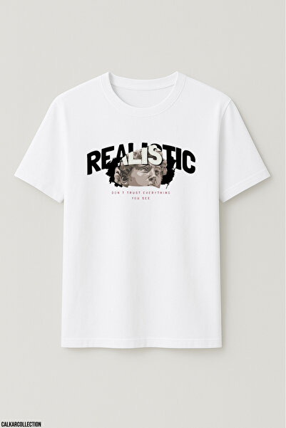 CALKARCOLLECTION Unisex Oversize Realistic T-Shirt