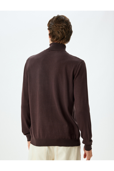 Koton Knitwear Sweater Turtleneck Basic Viscose Blend