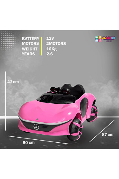 ALBADER Electric Ride On Car Mercedes Maybach EQ With 2 Big Motors, 12V Battery, Ride on Toys