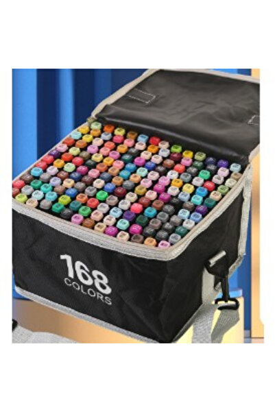 Toolsy Set 168 Markere cu Alcool Touch Room, Cutie Plastic Inclusa, Flippy, M...