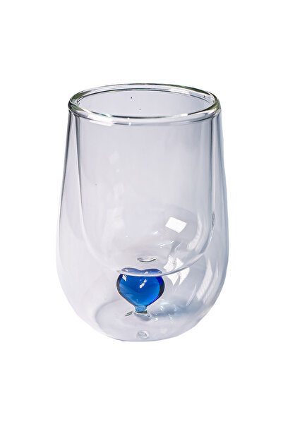 China HeartSip Blue Tumbler – 300ml, thermos bottle with blue heart