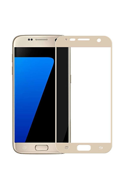Flippy Folie Sticla compatibil cu Samsung Galaxy S7, Full Face V2, Auriu