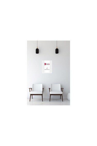 Yönline 10Pcs A4 White Document Certificate Frame Self-Adhesive Easy to Replace Foil