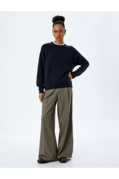 Koton Pulover din tricot cu mânecă lungă cu textura moale