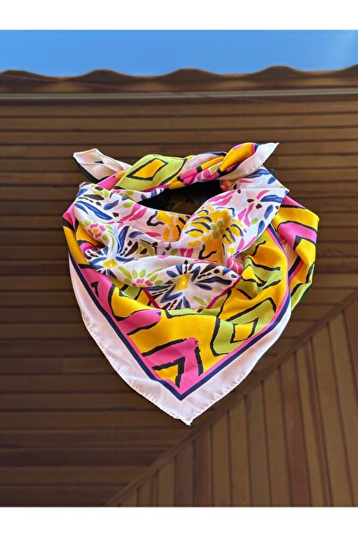 NFS BUTİK Brand Model Patterned Scarf Models