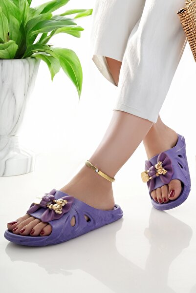Modafırsat Women's Slippers Non-Slip Waterproof Stylish Home Out Beach Summer Daily Slippers
