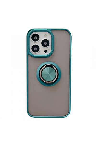 Flippy Husa de protectie compatibila cu Apple iPhone 13 Pro,Defender cu prindere inel,Verde