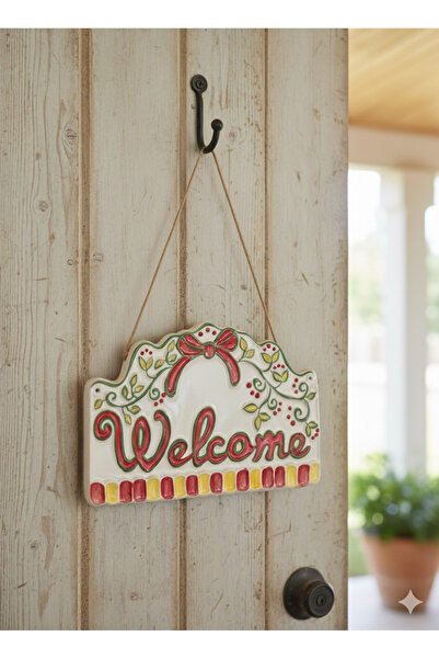 zeuseramik Welcome seramik Kapı Süsü