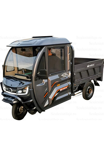 Evotools Triciclu Electric Cargo Cabina Inchisa TRCB1500 , 1500 W, autonomie 60 km