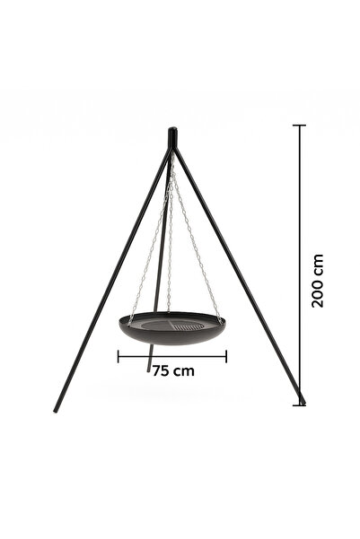 ACAR METAL Zincir Askılı Mangal ve Ateş Çukuru