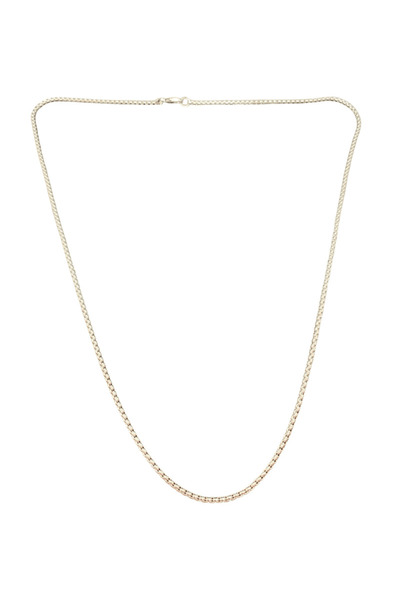 FM قلادة فضية اللون بسلسلة رفيعة موديل 316L من الفولاذ |   تصميم بسيط وعصري ي...