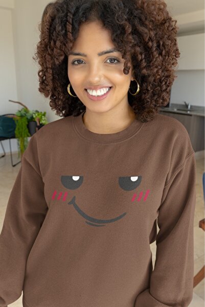 ArtYus SLATKO LICE Šareni Ba Štampano i okrugla kragna Dukserica