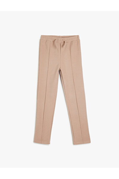 Koton Βασικό παντελόνι με ελαστική μέση και λεπτομέρεια ραφής