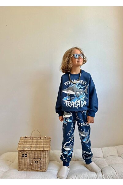 YİGİT BUTİK Character Patterned Boy's Bottom and Top Set