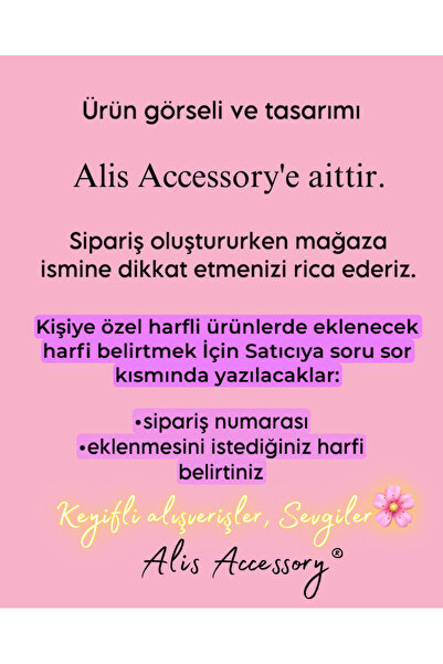 Alis Accessory Kırmızı kalpli harfli çelik asansör kolye