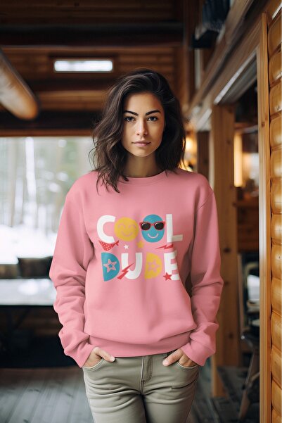 ArtYus DÜDE cu imprimeu guler rotund piese Swea tricou