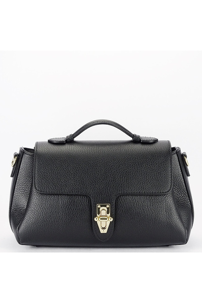 SOFILINE Geantă medie neagră din piele naturală 8910 126