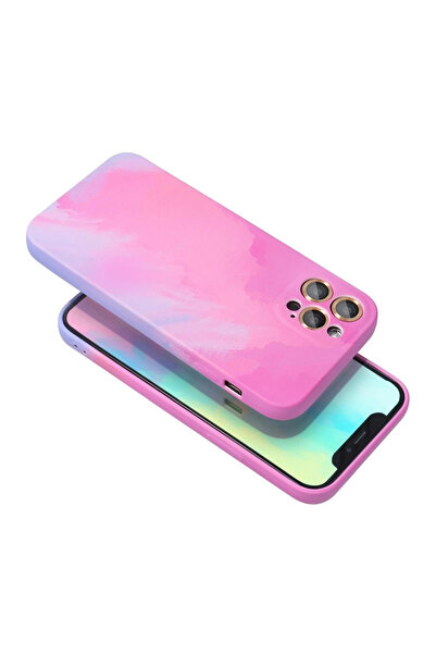 Toolsy Husa protectie Flippy compatibila cu Apple iPhone 12 Tpu Ombre, Roz/Mov