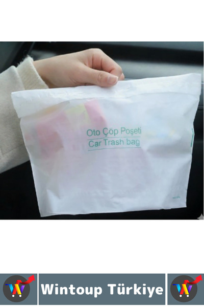 Wintoup Car Vehicle Interior Door Backseat Waterproof Self-Adhesive Practical Garbage Bag 60 Pieces