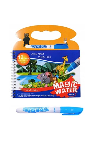 miraza Carte de Colorat cu Apa, Reutilizabila, Usor de Curatat, Animale