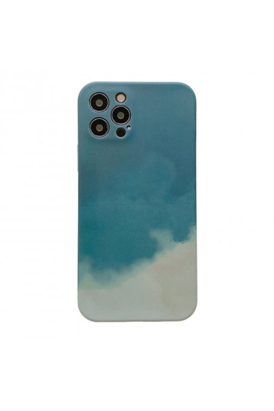 Toolsy Husa protectie Flippy compatibila cu Apple iPhone 12 Tpu Ombre, Verde/Alb