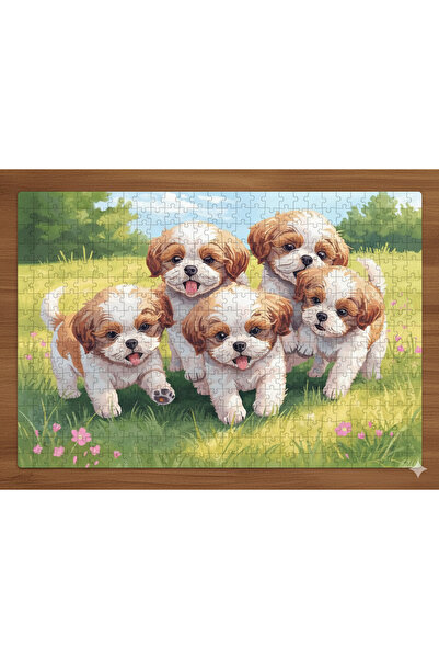 begovart لغز خشبي (MDF) مكون من 120 قطعة على شكل جراء كلاب لطيفة في الأراضي ا...