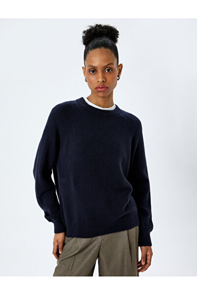 Koton Pulover din tricot cu mânecă lungă cu textura moale