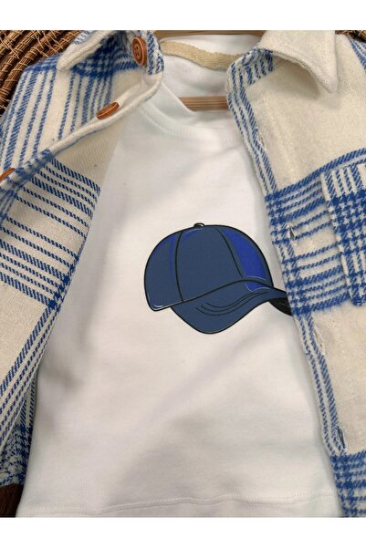 ADDA 4-Piece Baby Boy Set with Lumberjack Shirt, Cotton Printed Casual Pants, Comfortable Fabric and Hat