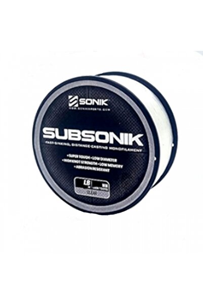 SONİK Monofilament Subsonik 1200m Transparent 0.41mm 11.34kg