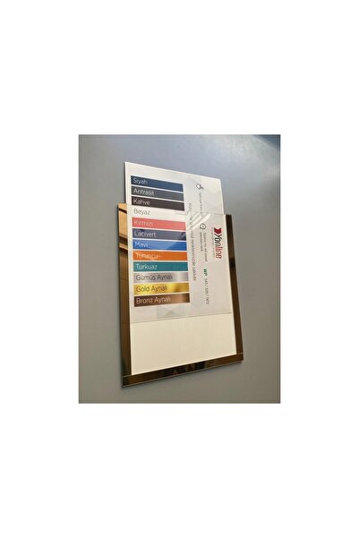 Yönline 10Pcs A4 Bronze Mirrored Document Certificate Frame Self-Adhesive Easy to Replace Foil