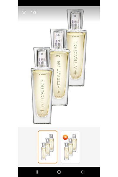AVON Atraction 30ml 3 adet edp parfüm