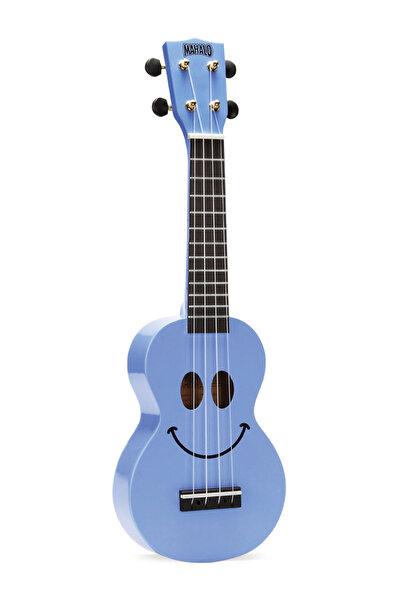 Mahalo Smiley Ukulele Light Blue