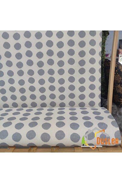 DÜŞLER EV TEKSTİLİ Puantiyeli Su ve Leke İtici Panama Keteni Duck Kumaş Bezi