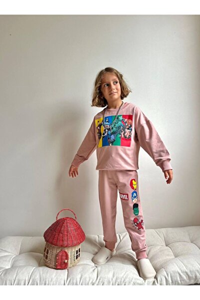 YİGİT BUTİK Σετ με εμπριμέ μακρυμάνικο αγόρι κάτω επάνω