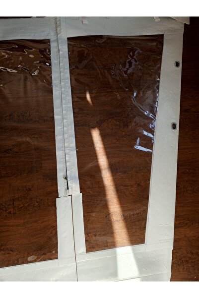 CNC Ser branda şeffaf kamelya balkon kapama fermuarlı tokalı kenar kuş gözlü 2.50#3.50 ölçülerde