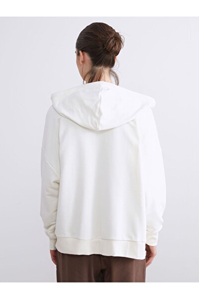 LC Waikiki LCW Vision Hooded Oversize Women's Zippered Sweatshirt