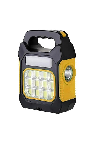 SIKS Lanternă LED multifuncțională portabilă cu lampă solară SIKS, 3 zone de iluminare, 68 LED-uri, 1200mAh