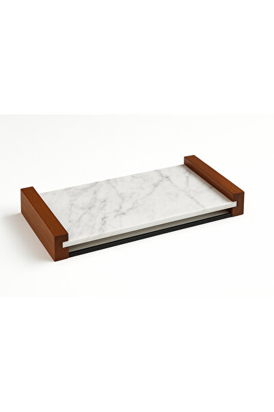 Home Zeniza Porselen Sunum Tepsisi – Şık Beyaz Servis Tepsisi,mermer sunum ta...